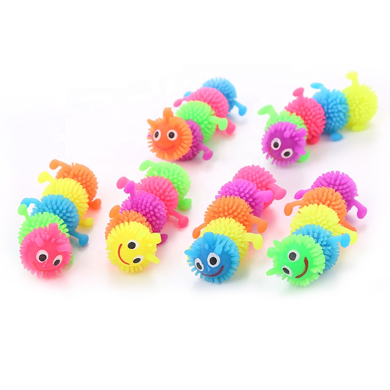 Wholesale Rubber Simulation Caterpillar Toys Cat Toys Vent Toys