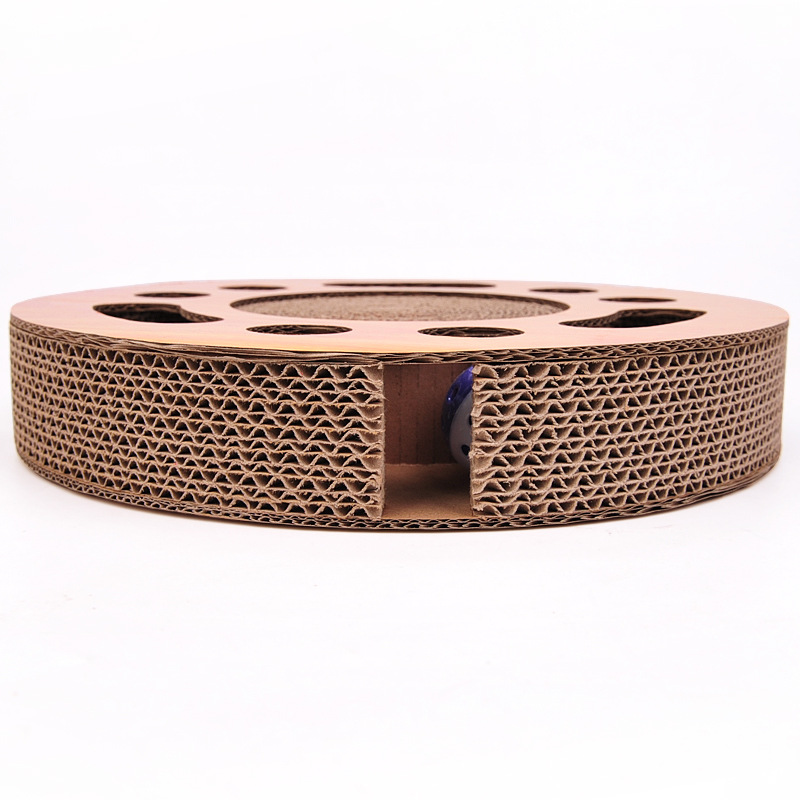 Factory Direct Wholesale Ball Type Puzzle Turntable Ball Corrugated Cat Scratcher Cat Toy