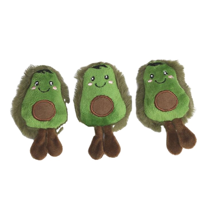 New Arrival Eco-friendly Avocado Shape Plush Cat Toy With Catnip