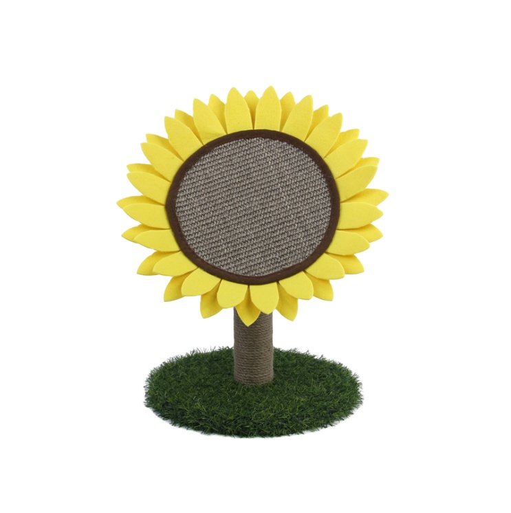 Factory Direct Sales Flower Shape Fluting Paper Cardboard Cat Scratcher Toys