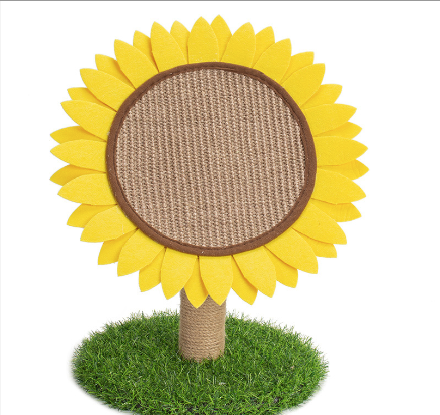 Factory Direct Wholesale New Round Sisal Sunflower Cat Climbing Frame Cat Toy