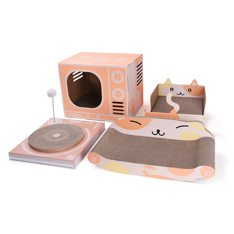 Hot New Cat Scratchpad Creative Combination Set Interactive Cat Toys