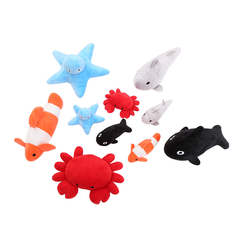 Manufacturers Stock Cat Toys Ocean Series Catnip Plush Toys Bite Resistant Cat Toys