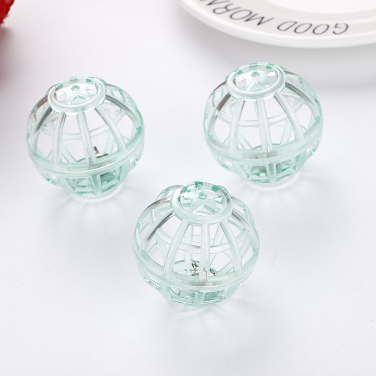 Transparent Plastic Ball With Bell Cat Toy Pet Products Wholesale In Stock Fast Delivery Cat Toy