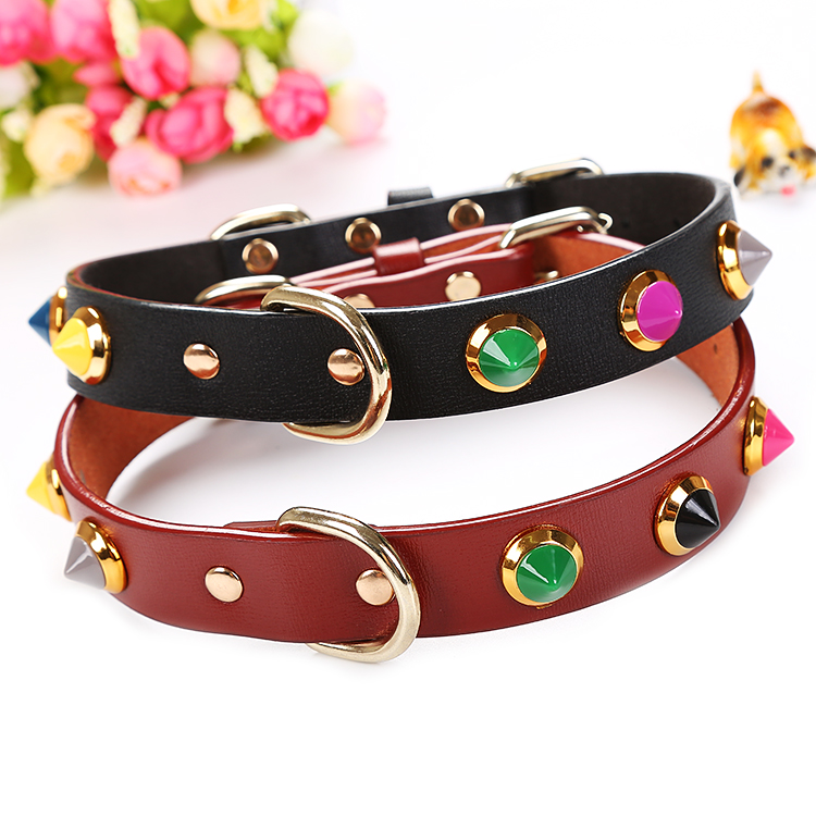 Latest Design Superior Quality Fashion Luxury Dog Training Collar Pu Leather