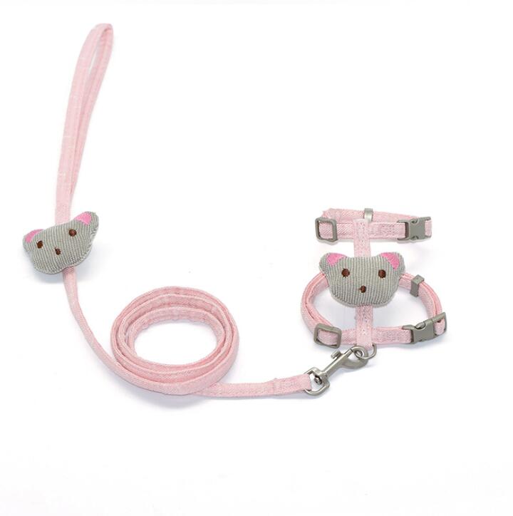 Hot Sale Tough Cute Fashion Polyester Pet Cat Harness