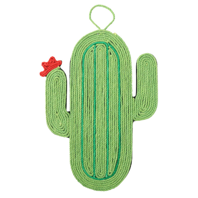 Fashionable Design Sisal Cactus Shape Cat Claw Pad Cat Scratcher Pad