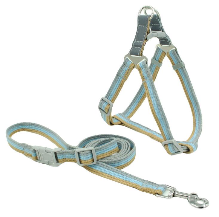 Stocked Eco-friendly Wholesale Adjustable Reflective Polyester Dog Harness