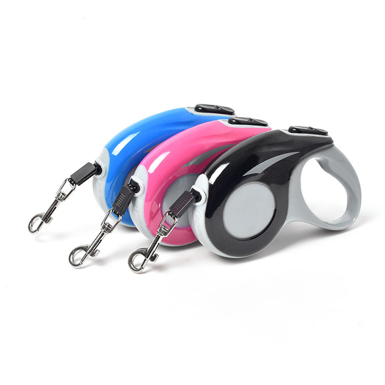 2020 New Plastic Nylon Material Retractable Hand Free Dog Leash