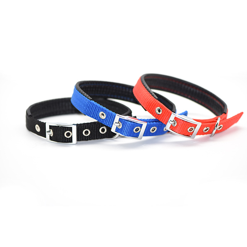 Hot Selling 3 Colors Cat And Dog Collar Nylon Pet Collar