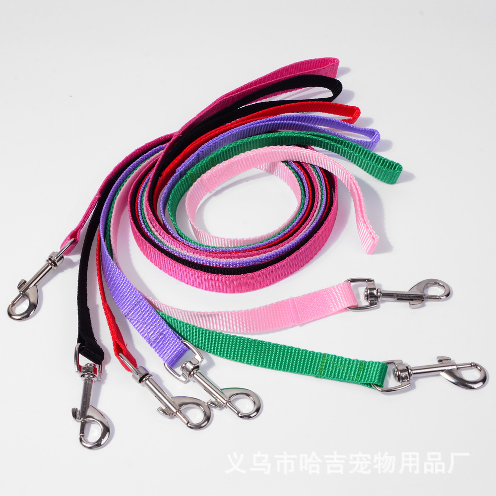 Wholesale Multi Color Dog Leash Colorful Nylon Leash With Dog Leash