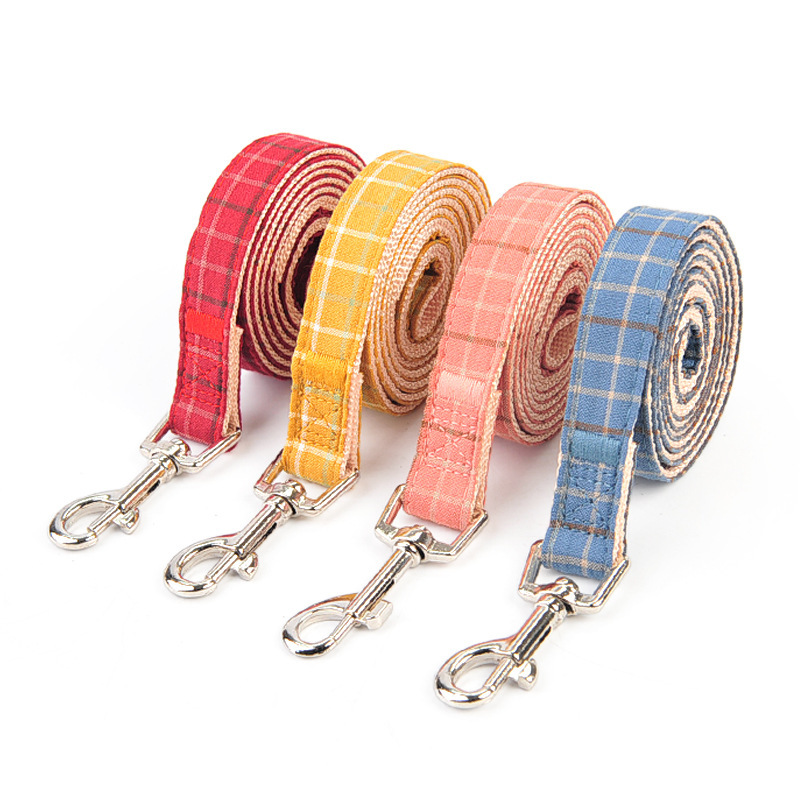 New Pet Leash Vest Dog Chest Strap Cotton Plaid Dog Rope Walking Dog Rope Pet Products Wholesale