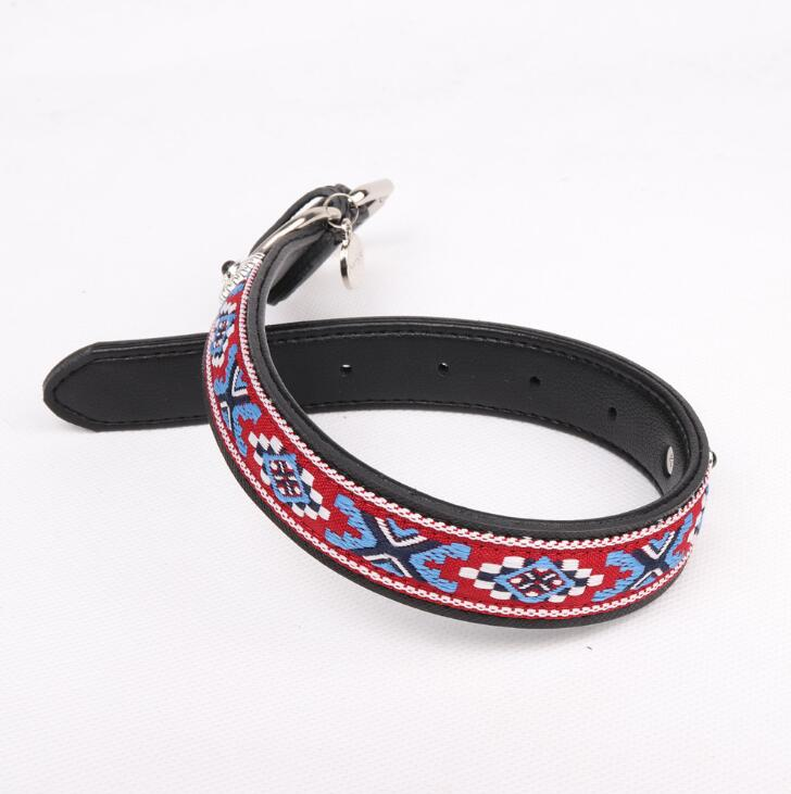 Eco Friendly Factory Wholesale High Quality Luxury Real Leather Dog Collar