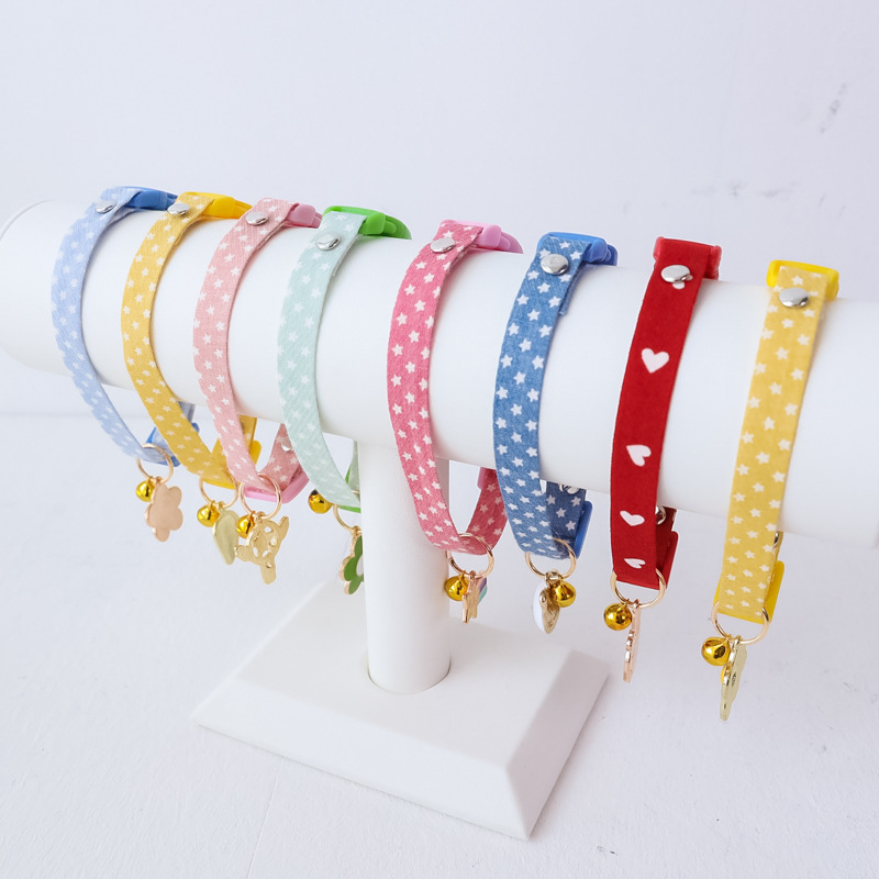 Hot Selling Pet Collar Kitten Dog Collar Cat Dog Collar Bright Jewelry Cartoon Cute Kitten Accessories