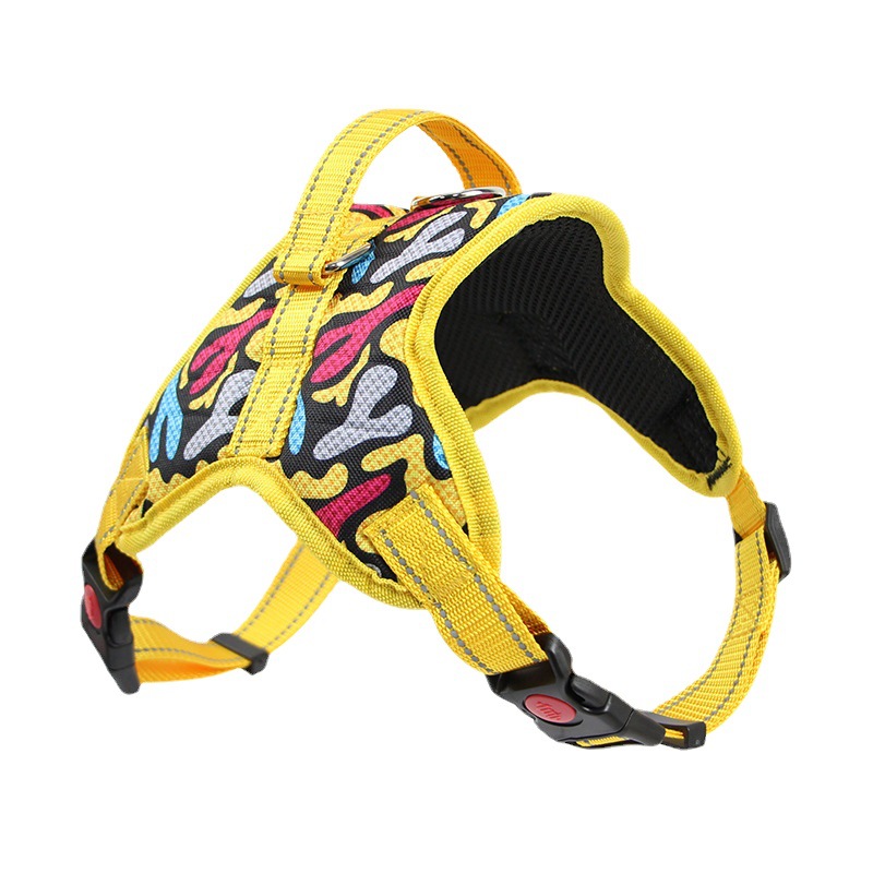 New Pet Chest Harness Saddle Type Explosion Proof Outdoor Dog Walking Reflective Traction Rope Suit