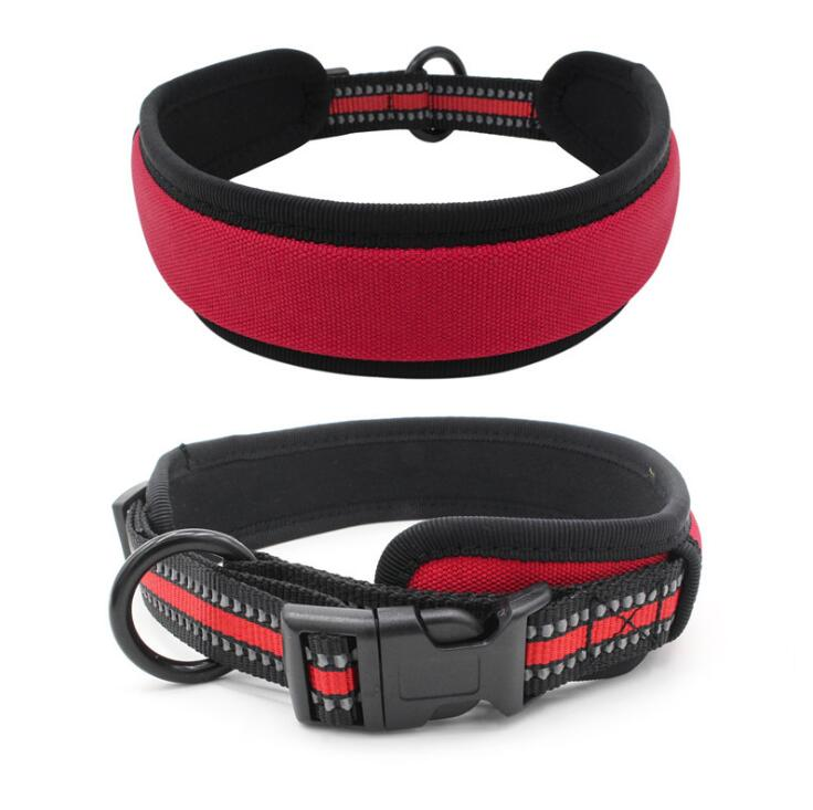 Hot Selling Fast Delivery New Arrival Reflective Neoprene Padded Dog Collar