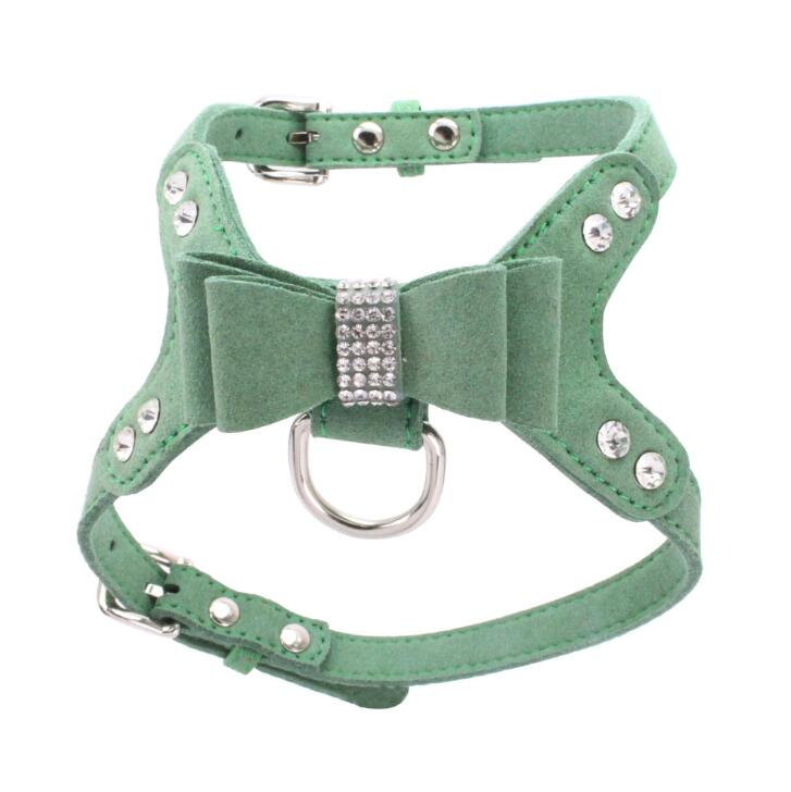 New Style Hot Selling Multicolor Fashion Bowknot Rhinestone Dog Harness