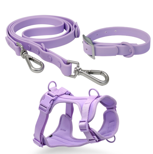 Dog Leash Waterproof Adjustable Collar Dog Leash Harness Set