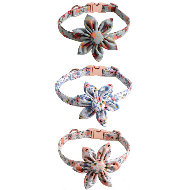 New Style Hot Sale Fashion Floral Rose Gold Collar Flower Cat Collar