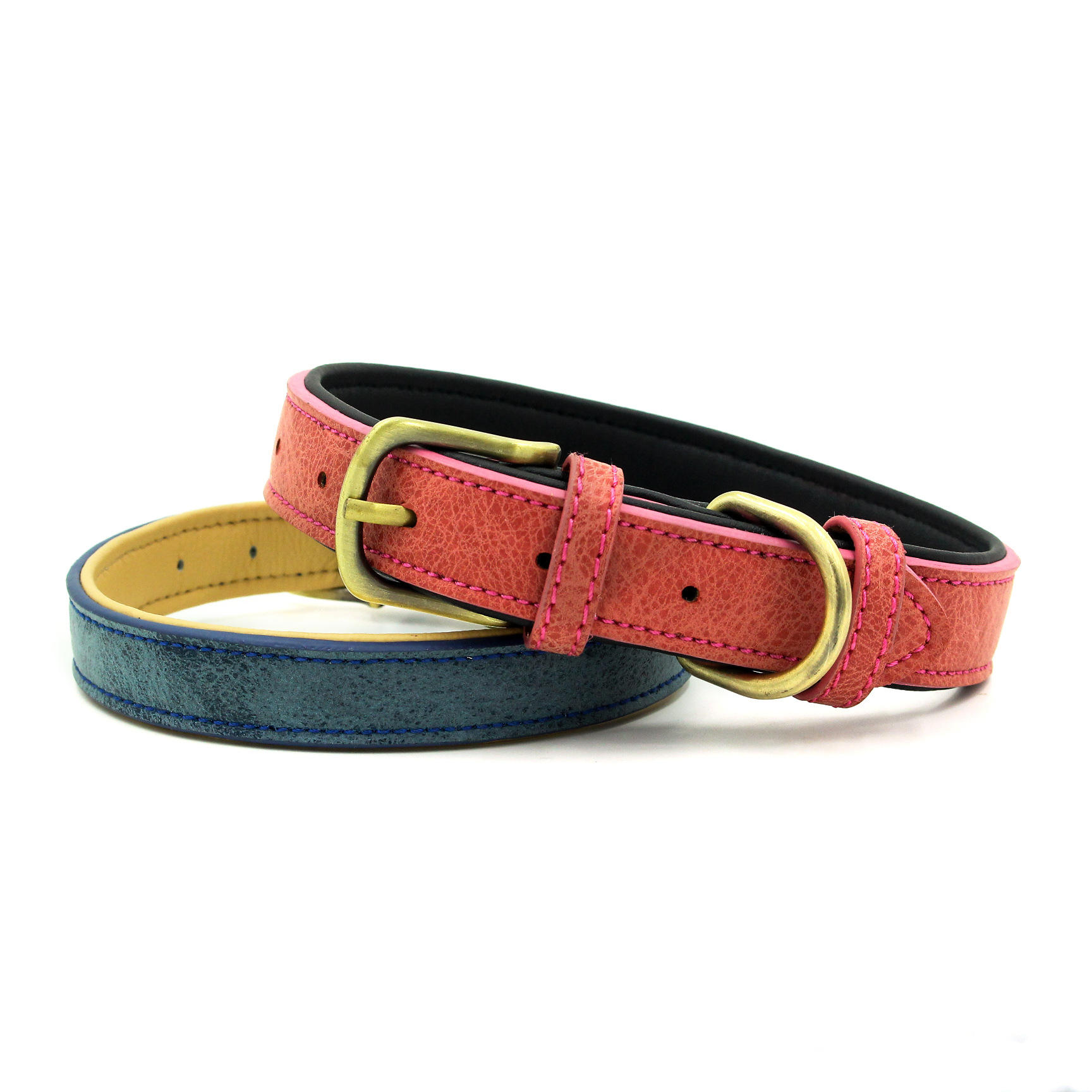 Dog Collar New Pet Jewelry Wholesale Leather Cat Tie Pure Color Pet Collar