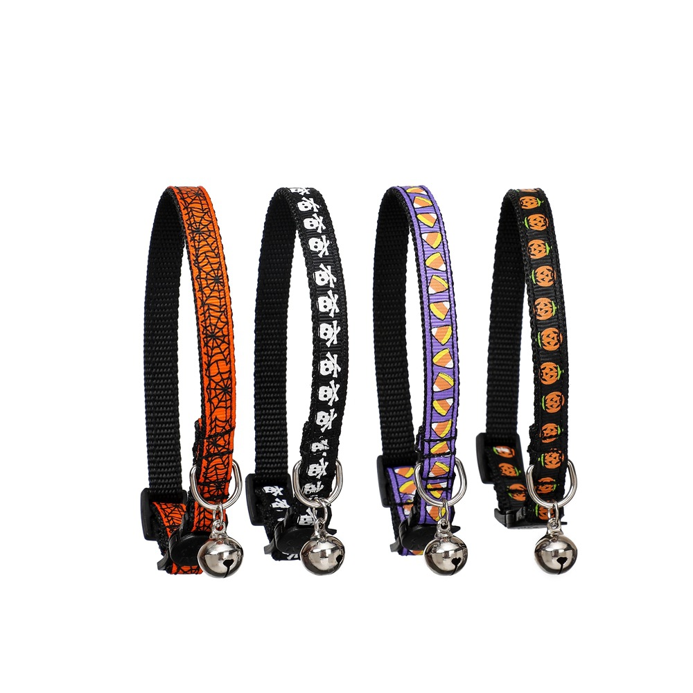 Leopard Halloween Cat Collars Removable Safety Clasp Pet Supplies Cat Collar
