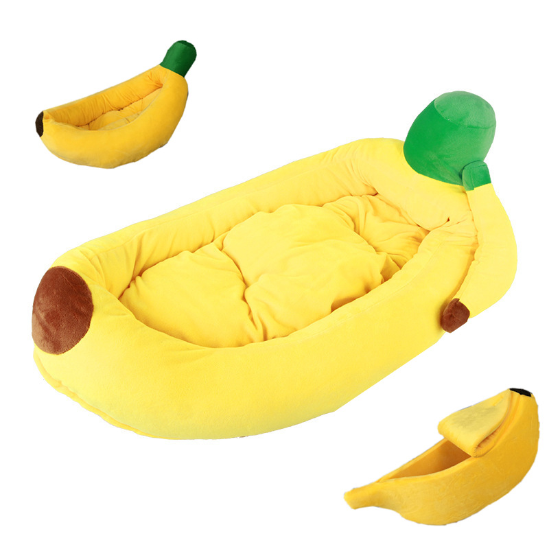 Hot Selling New Pet Banana Nest Moon Shape Detachable Dog Kennel Cat Kennel