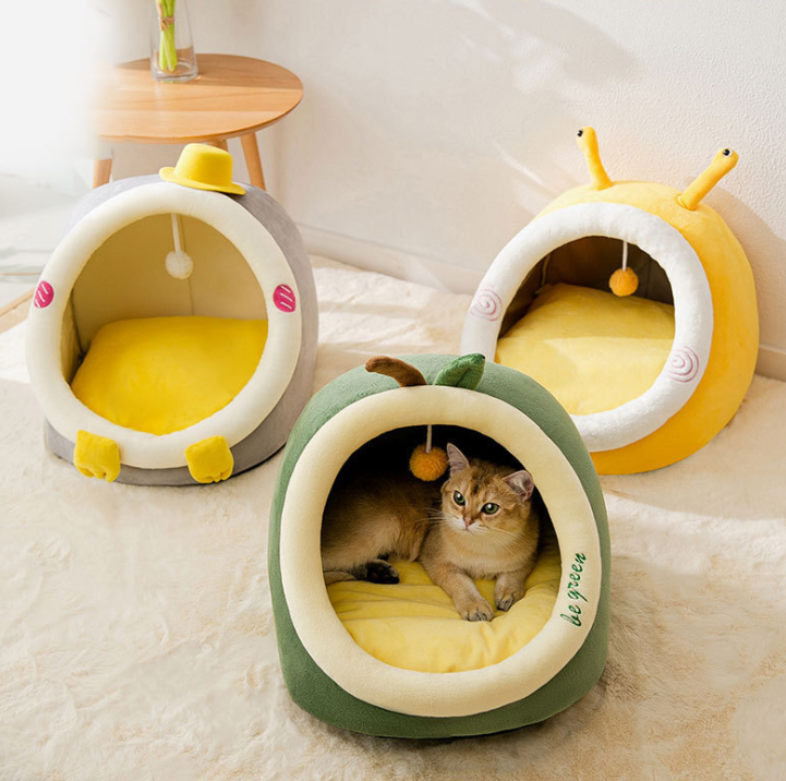 Winter Cat House Luxury Summer Cat Bed Cat House Semi-enclosed Dog Bed