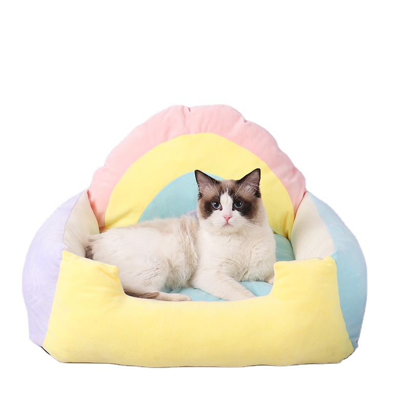 New Colorful Cat Nest Cat Sofa Soft And Comfortable Small And Medium-sized Dog Kennel