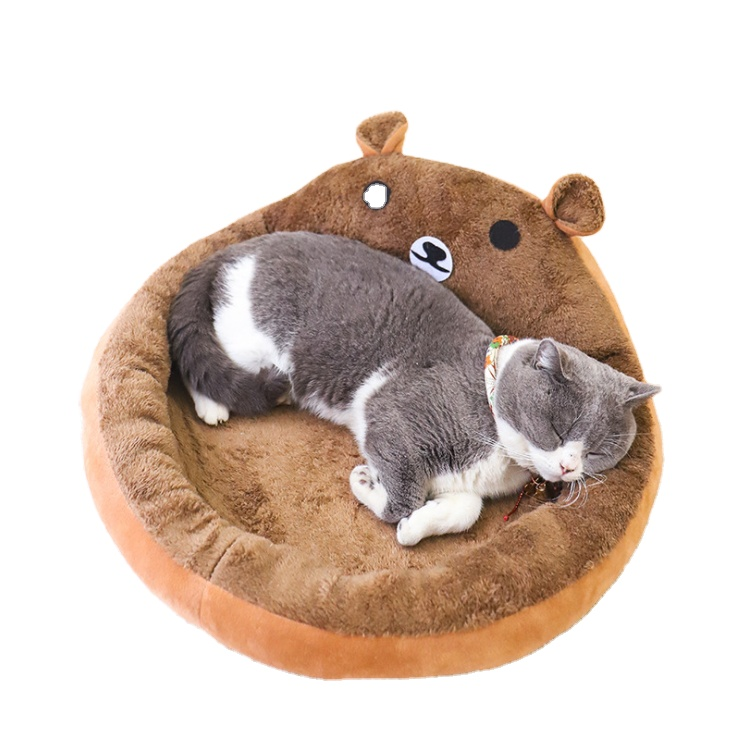 Bear Shaped Cat Sofa Pet Bed Four Seasons Available Mat Dog Kennels Pet Supplies