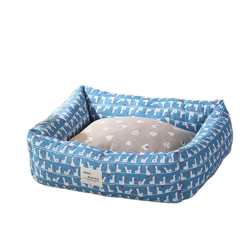 New High Quality Warm Washable Rectangle Luxury Pet Dog Beds