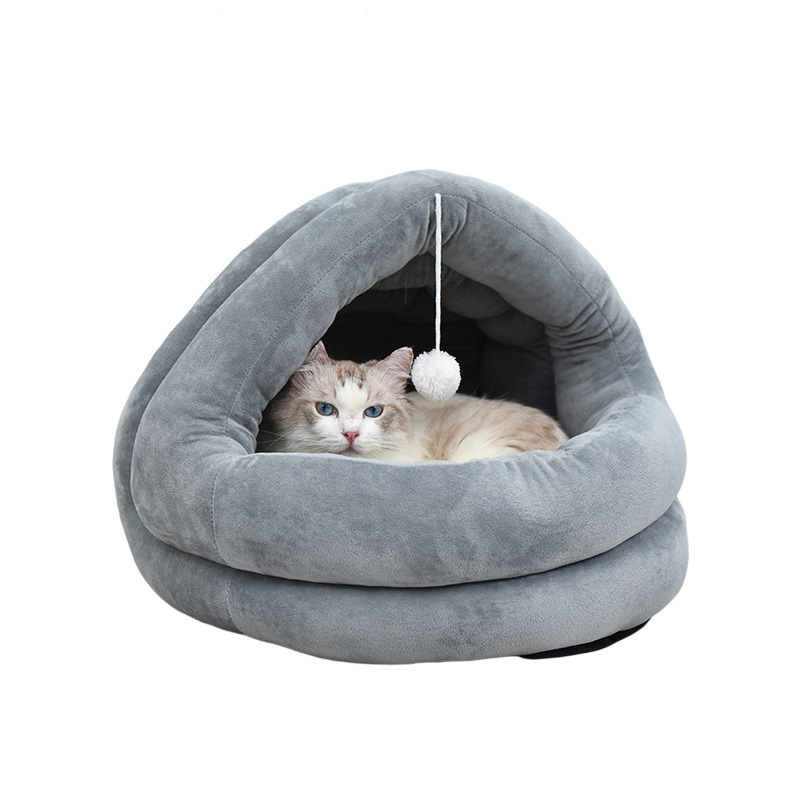 New Released High Quality Shape Plush Cat Nest Cat Bed Comfortable Warm Breathable
