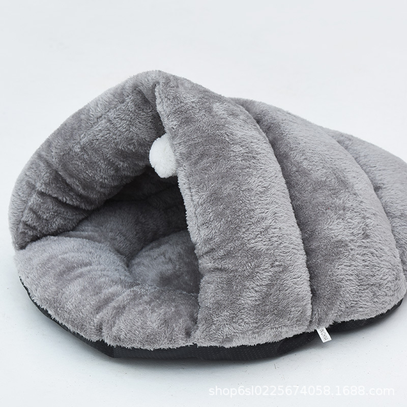 Best Selling High Quality Slipper Shape Plush Cat Nest Cat Bed Comfortable Warm Breathable