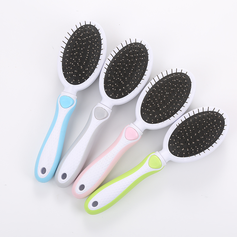 Wholesale Dog Comb Double Sided Clean Grooming Deshedding Brush Pet Comb