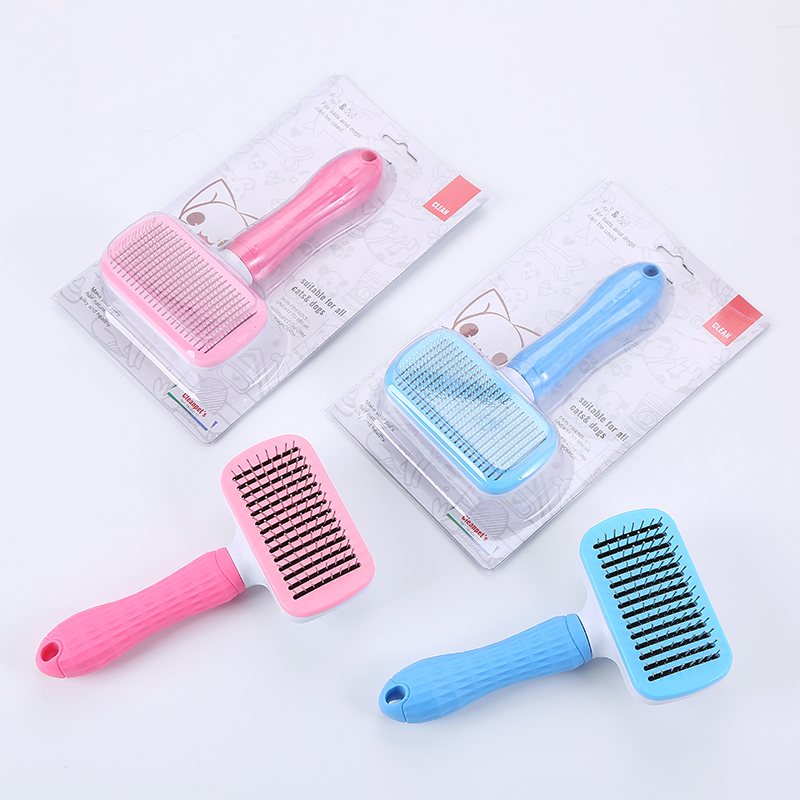 Pet Automatic Hair Removal Brush Telescopic Needle Comb For Cat And Dog