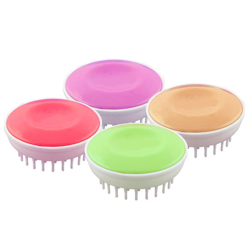 Manufacturer Direct Wholesale Plastic Round Head Design Dog Bath Massage Brush Pet Cleaning Comb