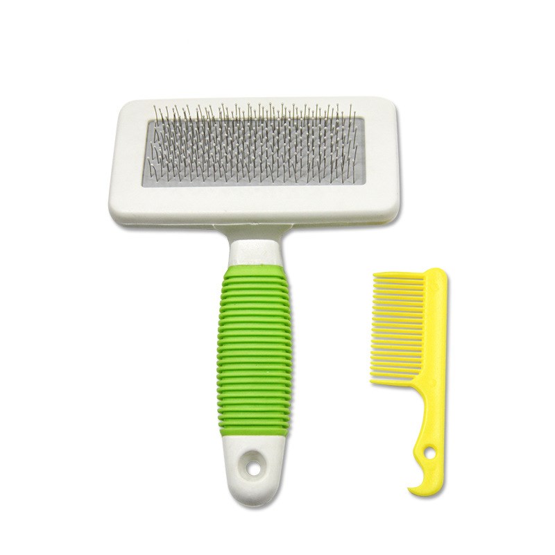 Manufacturer Direct Wholesale Plastic Stainless Steel Fleeciness Modelling Dog Comb Pet Hair Removal