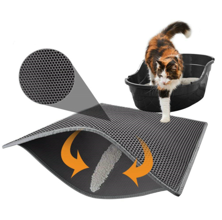 Pet Cleaning And Grooming Product Double Layer Eva Cat Dog Litter Mat