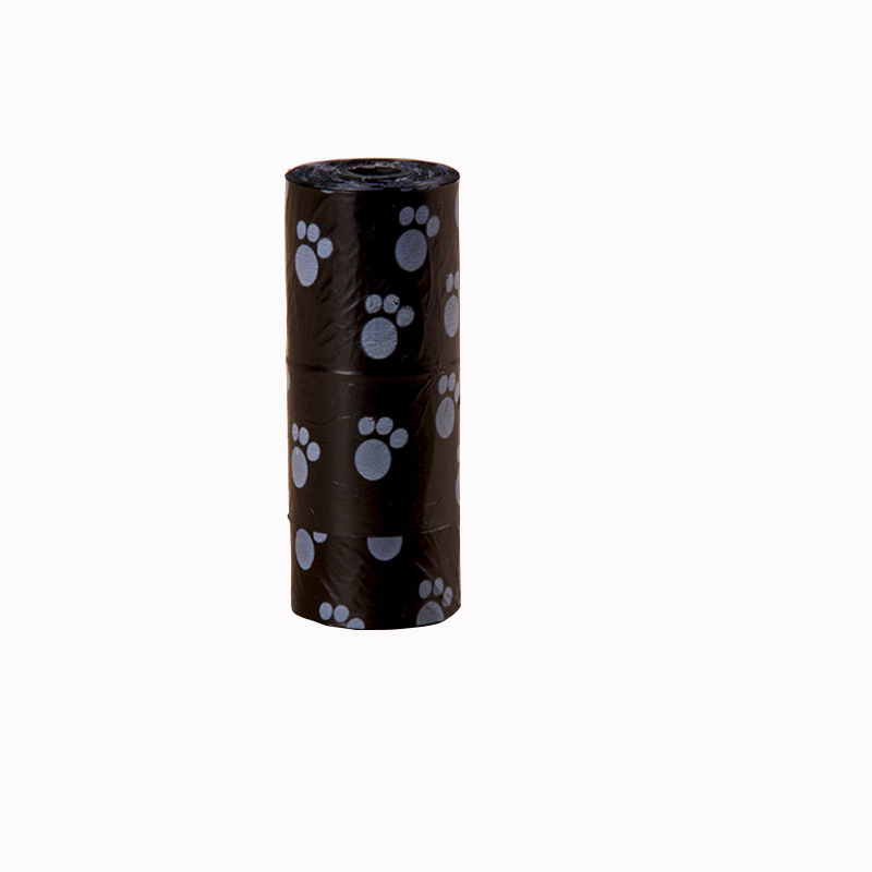Printed Pet Garbage Bags Poop Bag Dog Environmental Protection Cleaning 15 Pcs/roll Dog Cat Products Wholesale