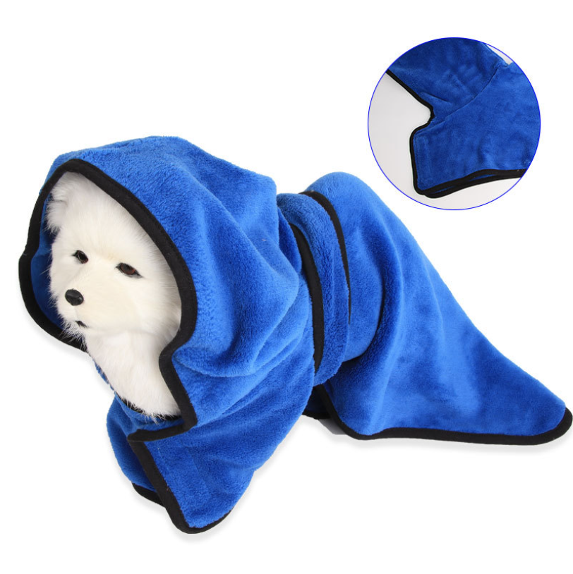 Factory Directly Supplies The New Strong Water Absorbent Dog Towel Pet Bathrobe Bath Towel Cape Dog Bath Towel