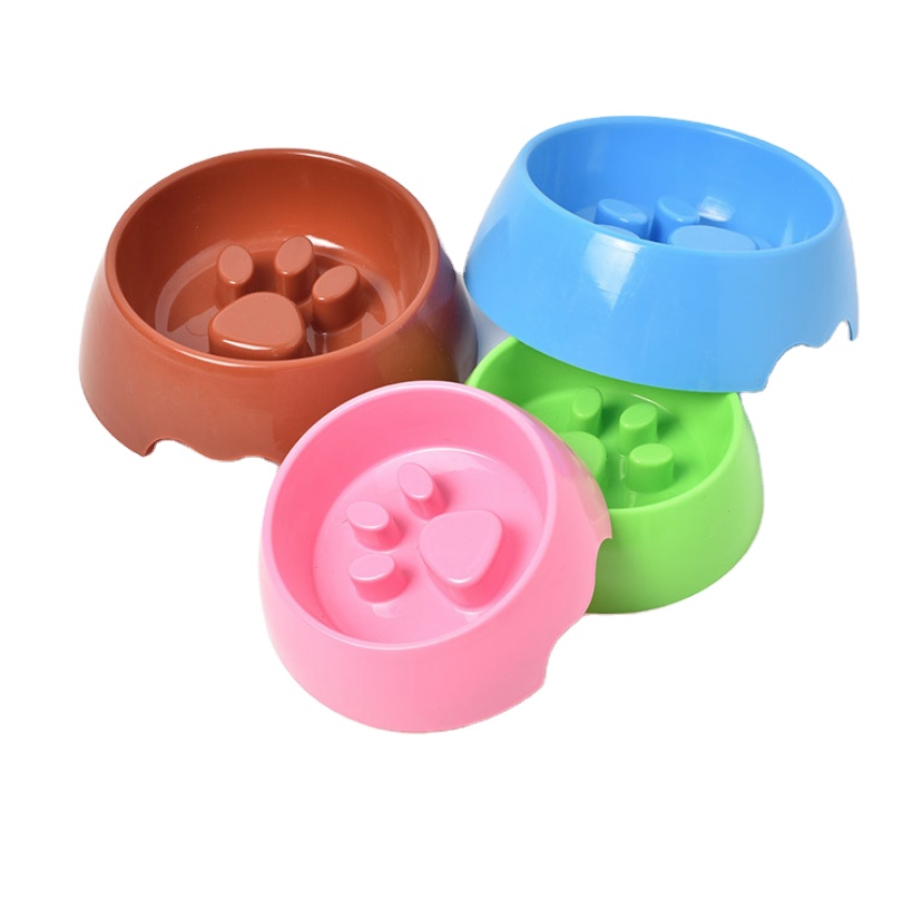Pet Supplies Dog Bowl Slow Food Bowl Thickened Plastic Pet Bowl