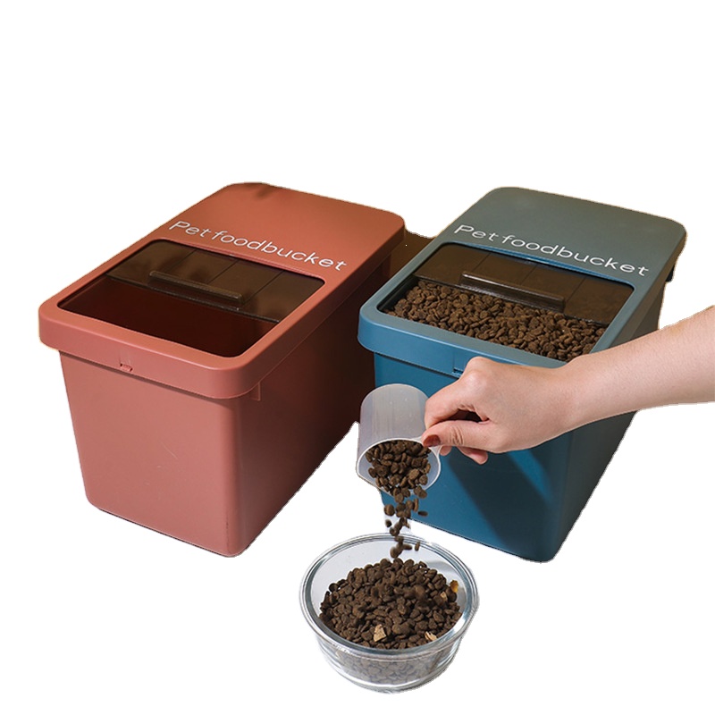 Factory Direct Pet Food Storage Bin Sliding Lid Seal Dustproof Pet Supplies