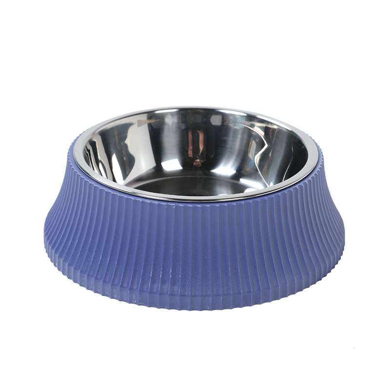 Factory Direct Sales Of Stainless Steel Dog Bowl Anti-spill Separated Pet Supplies