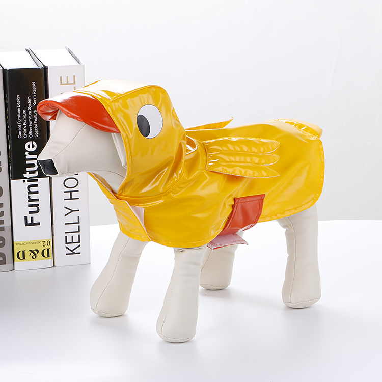 Waterproof Pet Raincoat Duck Cosplay Dog Raincoat With Hood