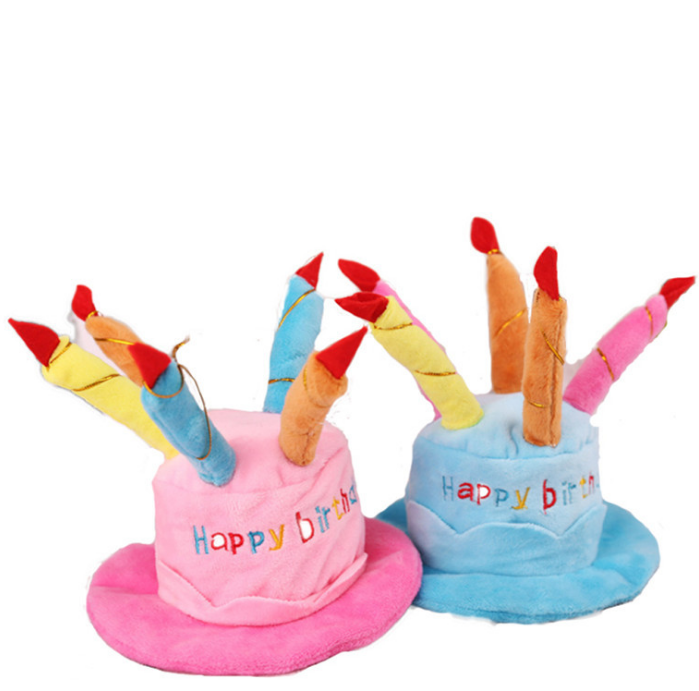 Festival Pet Product Accessories With Birthday Cake Shape Cat Teddy Birthday Hat For Pets Dogs