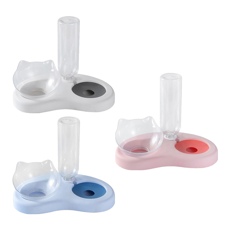 New Detachable Three-color Plastic Water Feeder Pet Dog Bowls