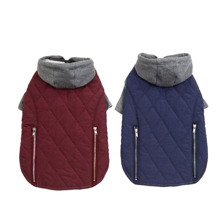 Factory Direct Sale Stocked Warm Polyester Winter Luxury Pet Apparel Dog Clothes