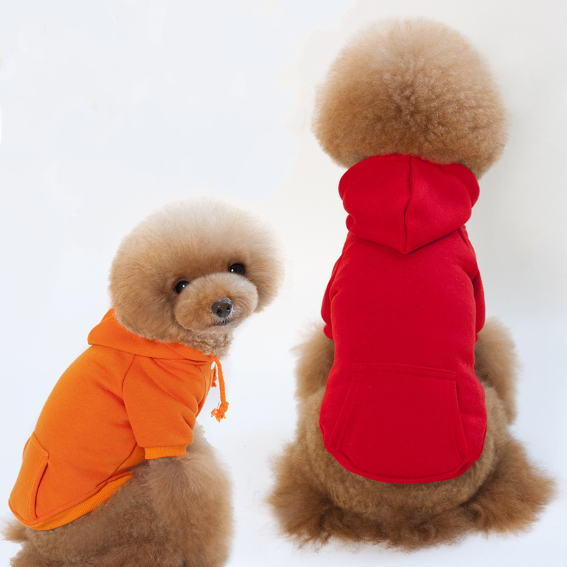 Factory Direct Wholesale Seven-color Warm Comfortable Cheap Fleece Dog Hoodies
