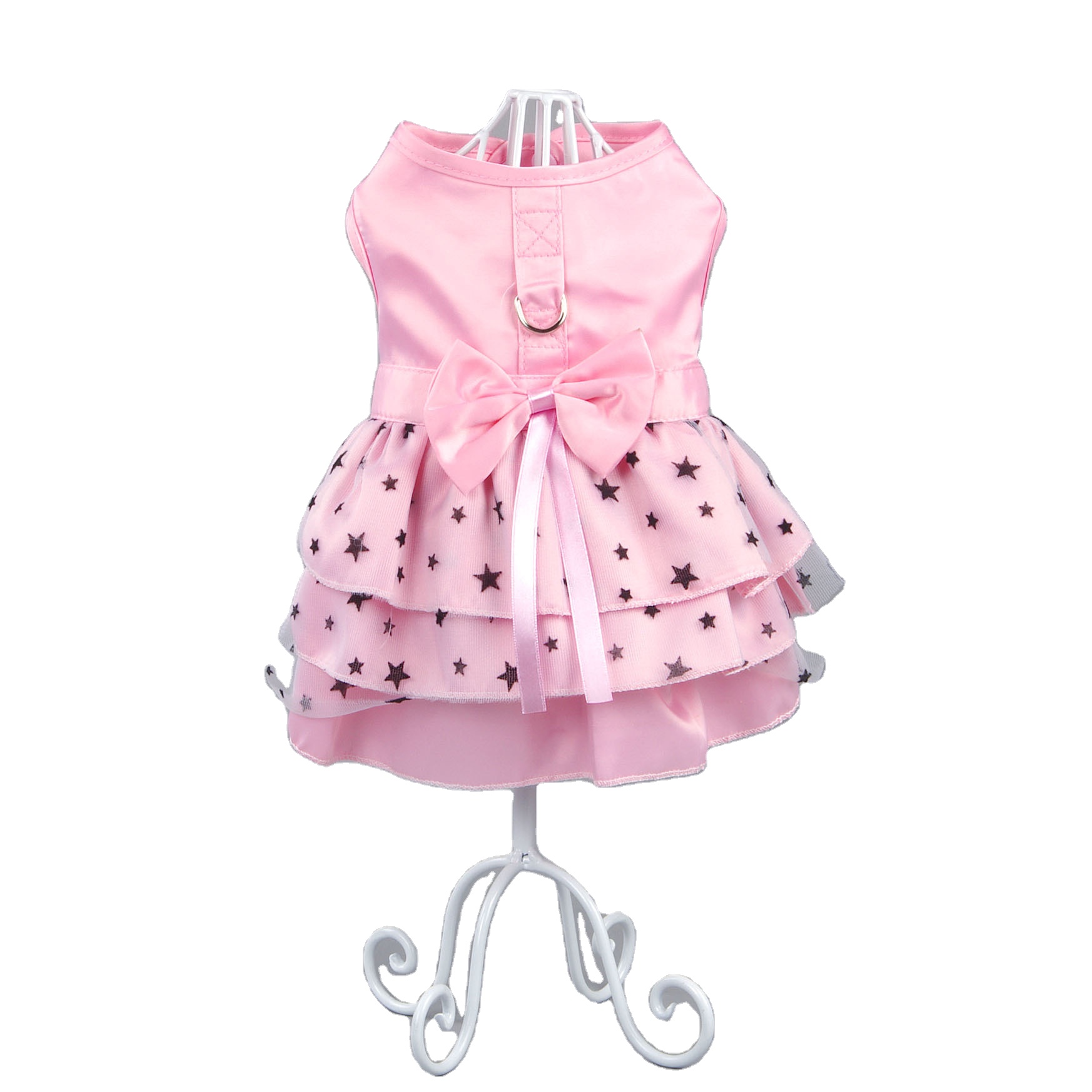 Fashionable In Stock Multi Color Princess Style Pink Dog Dresses Pet Clothes