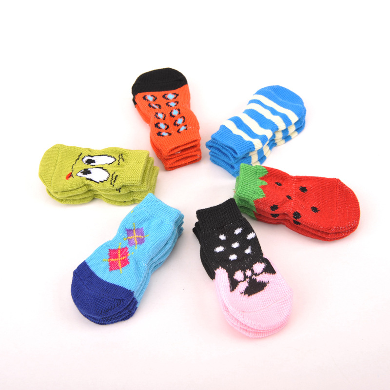 Hot Selling Non-slip Pointed Woolen Cotton Socks For Dogs Pet Products