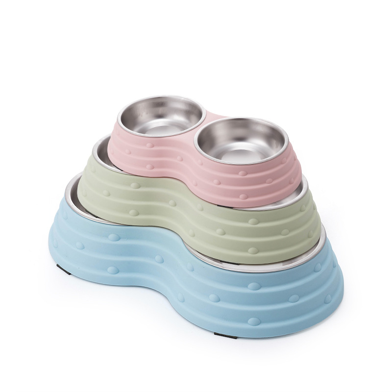 New Durable Eco Friendly Pet Bowls For Water And Food Dog Double Bowl For Dogs